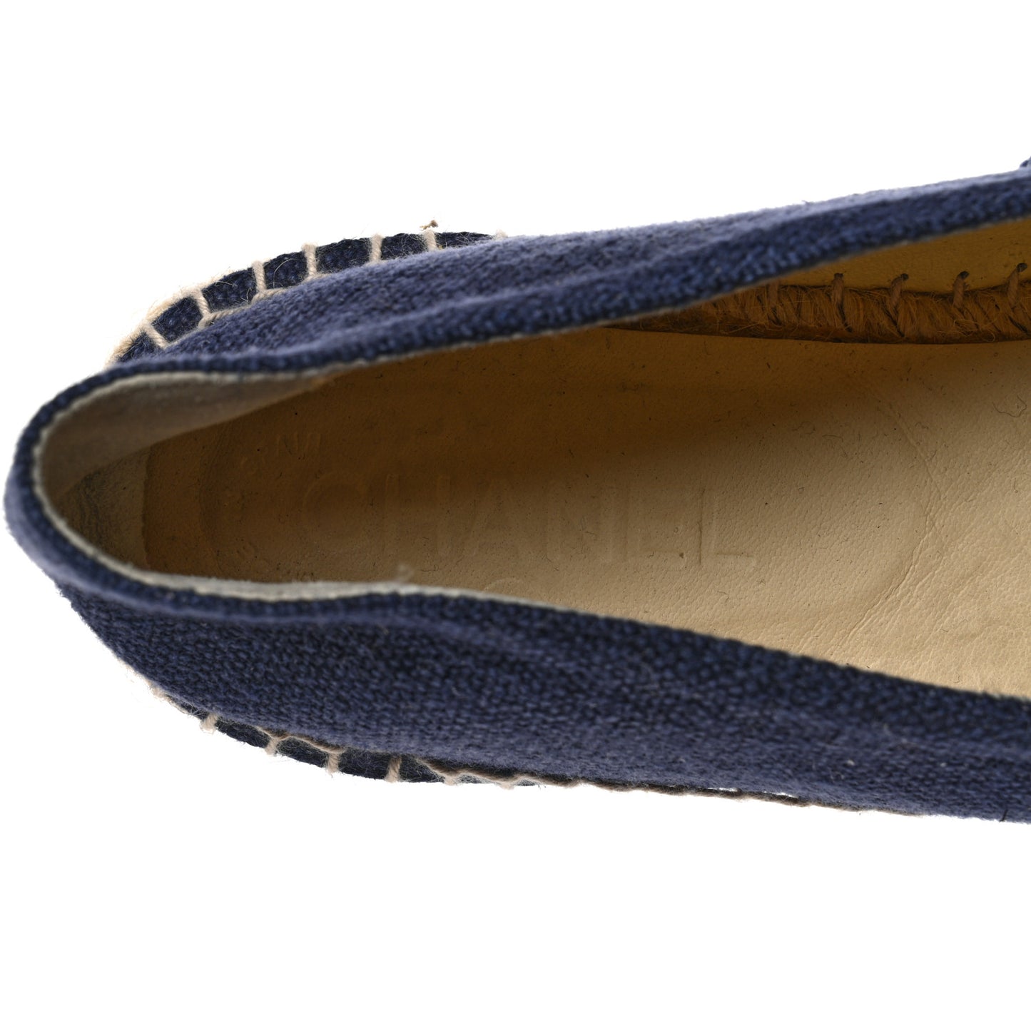 Denim Toile CC Espadrilles 40 Navy Black