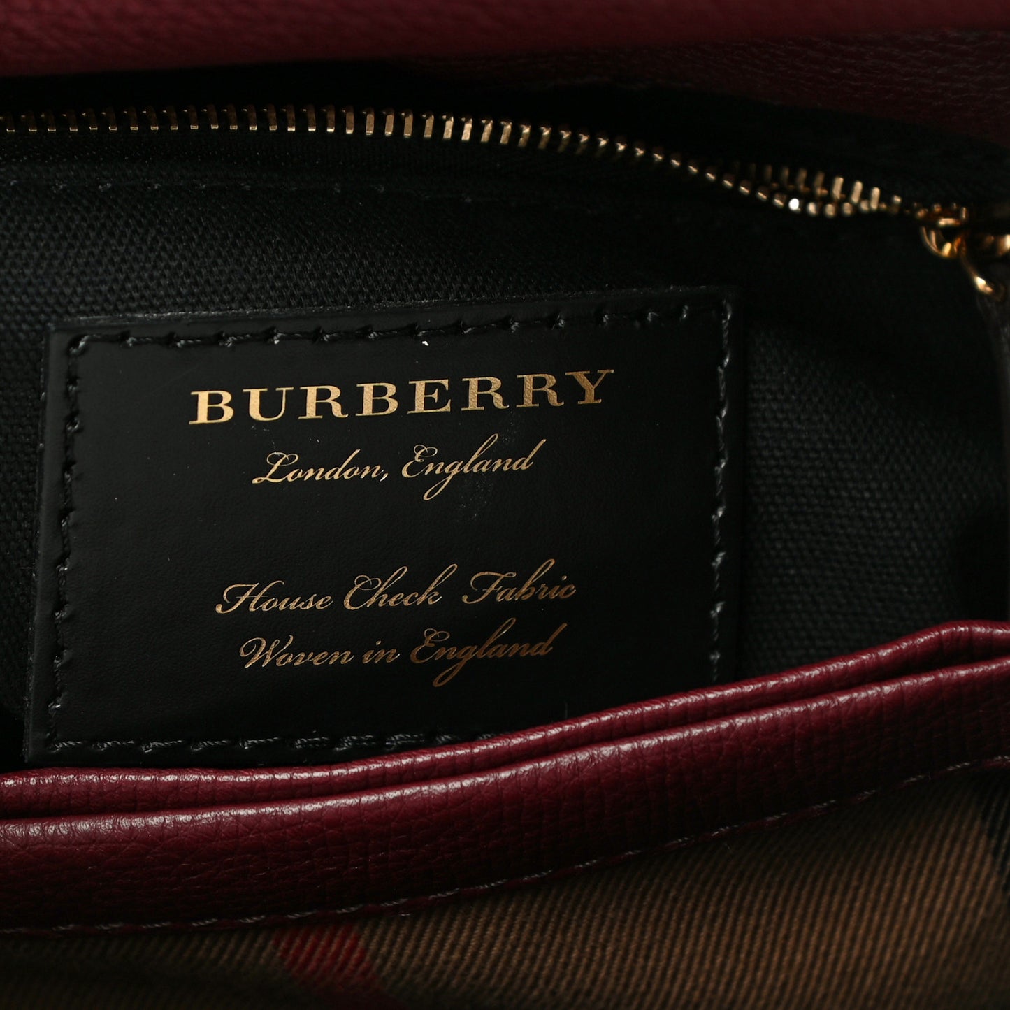 Derby Calfskin House Check Small Camberley Mahogany Red