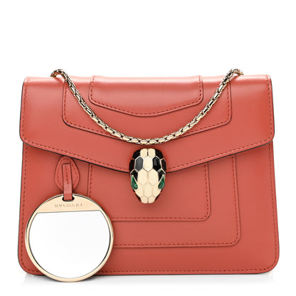 Bulgari Calfskin Serpenti Forever Crossbody Bag Coral 1 of 13