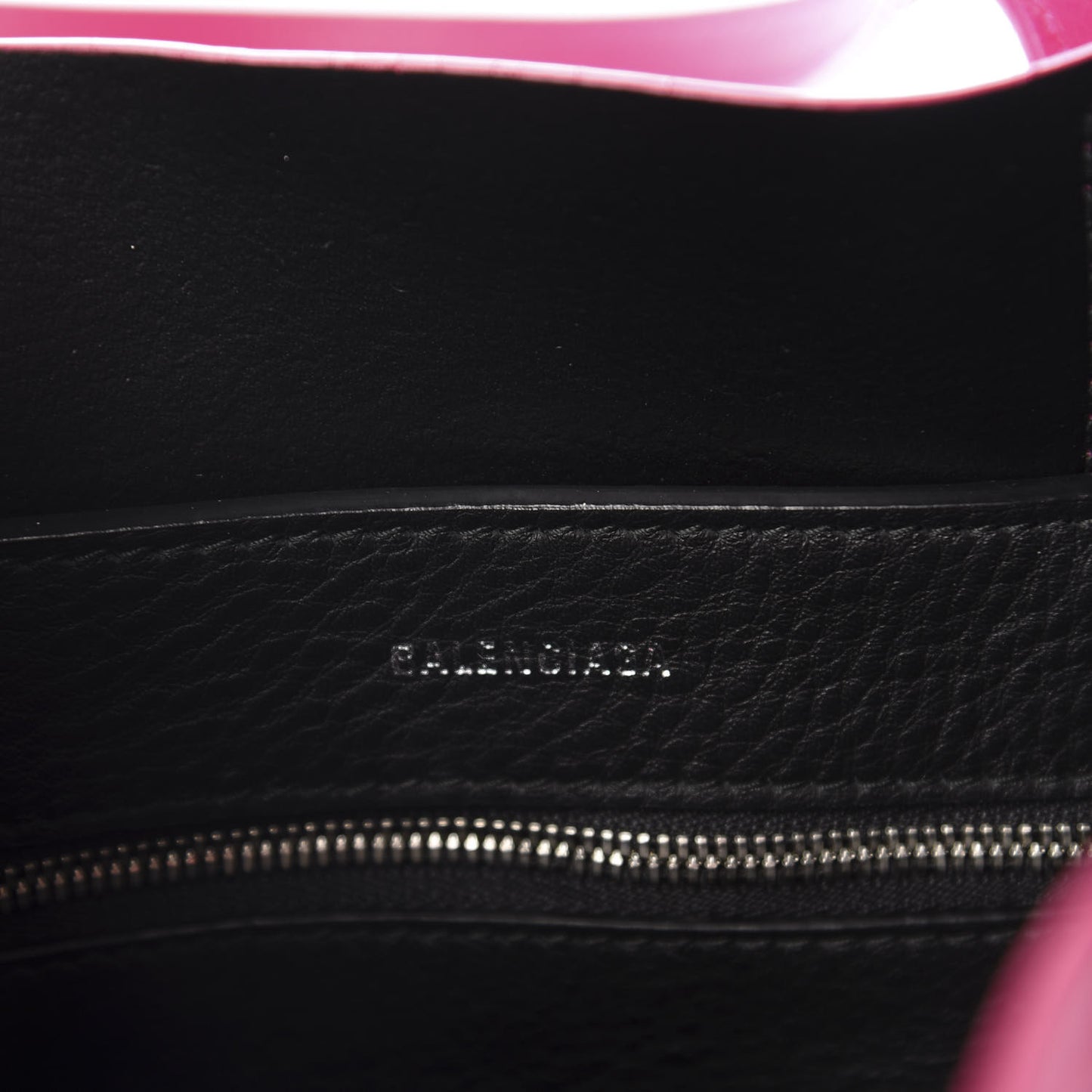 Calfskin XXS Everyday Tote Rose Magenta Black
