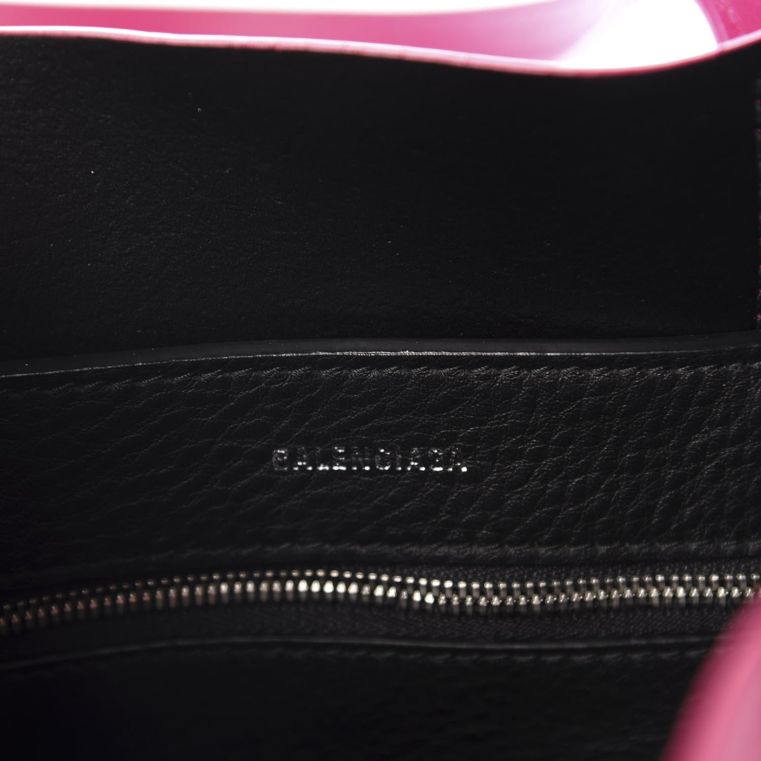 Balenciaga Calfskin XXS Everyday Tote Rose Magenta Black 8 of 9