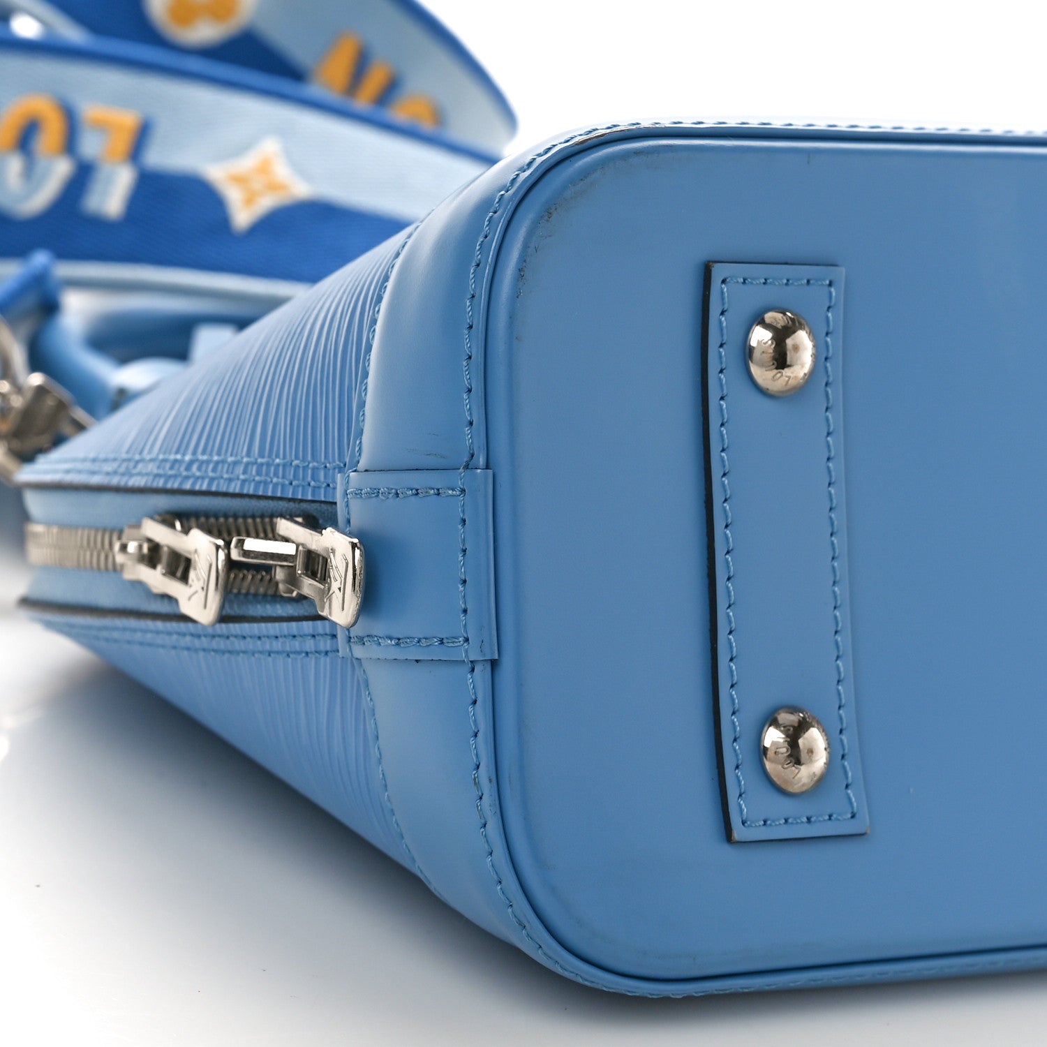 Louis Vuitton Epi Jacquard Alma BB Bleuet 8 of 10