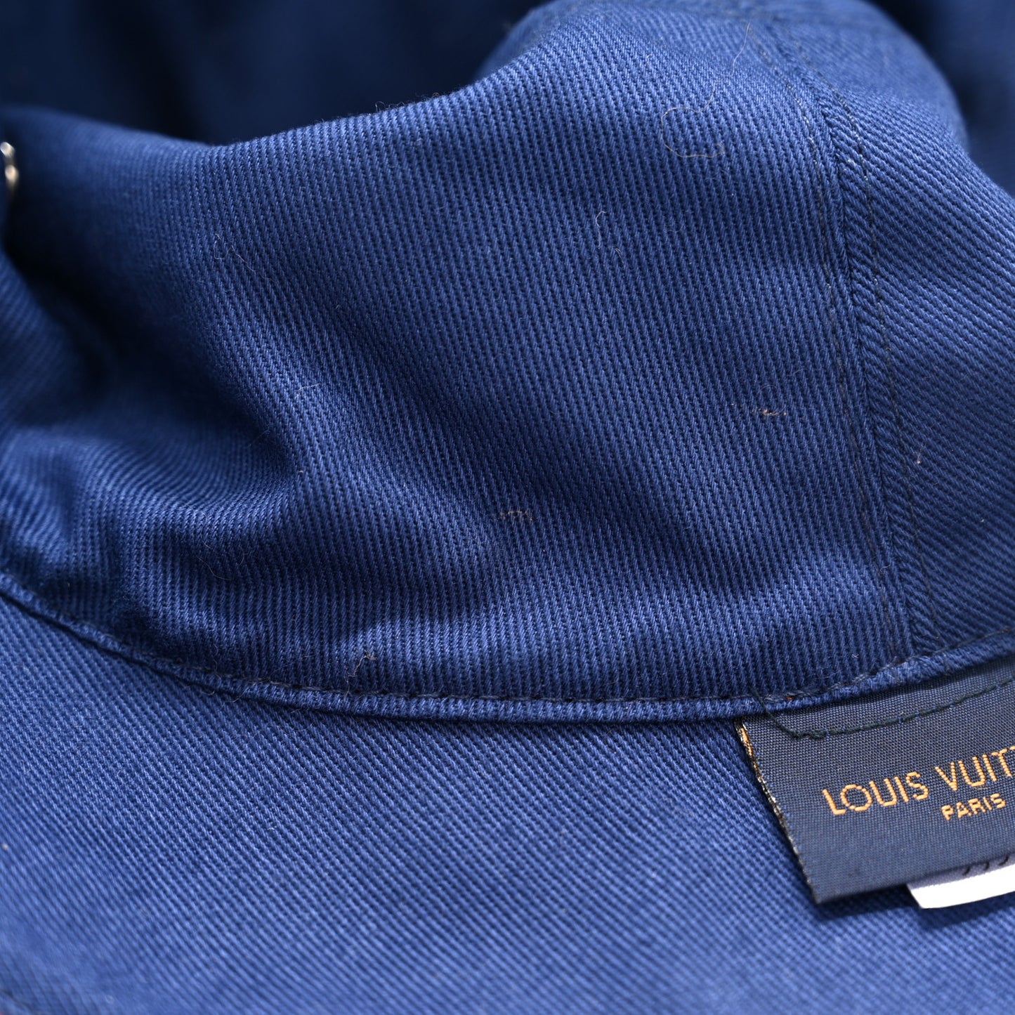 Monogram Denim Transformable Bob Bucket Hat 58 Blue Orange
