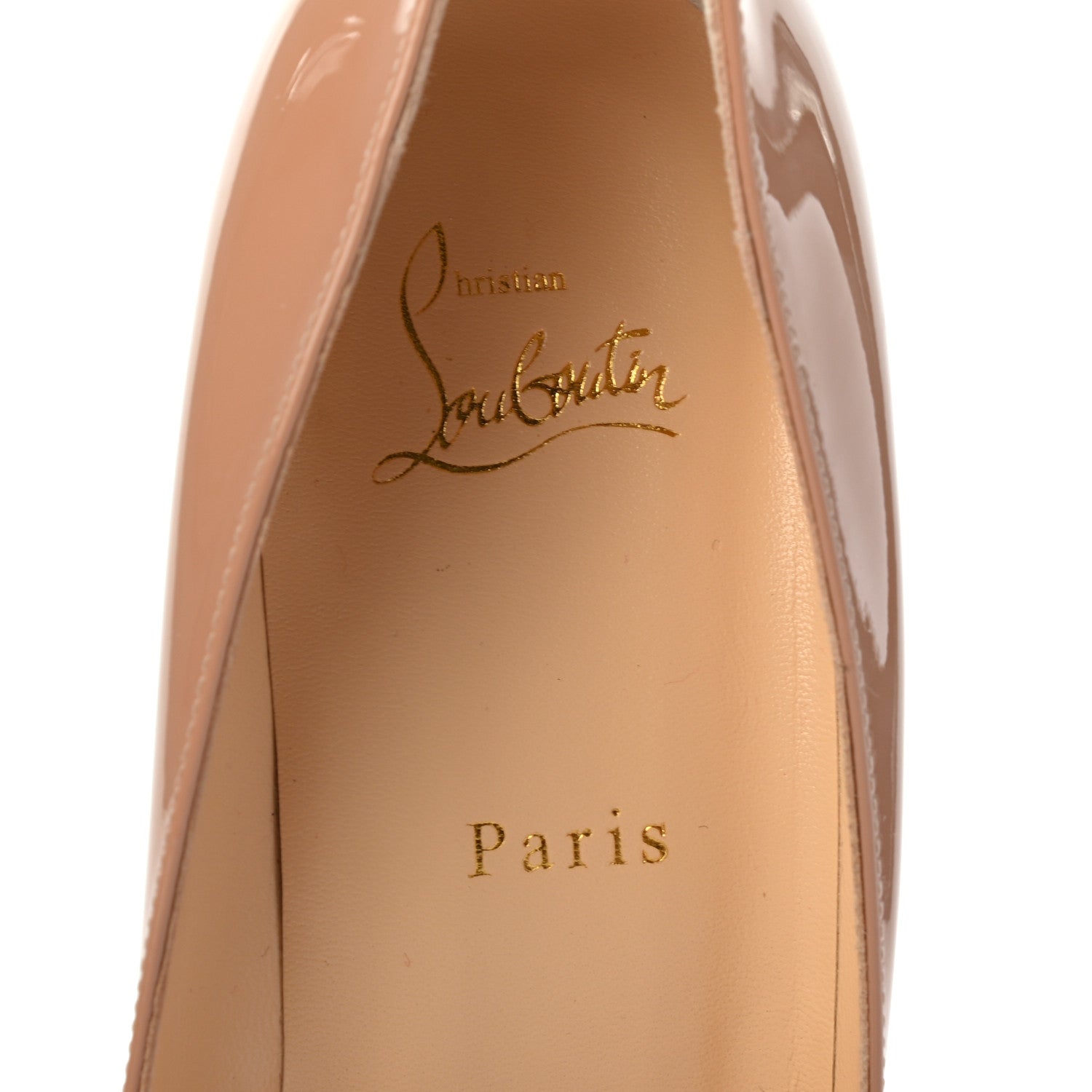 Christian Louboutin Patent Pigalle Plato 85 Pumps 40.5 Nude 7 of 7