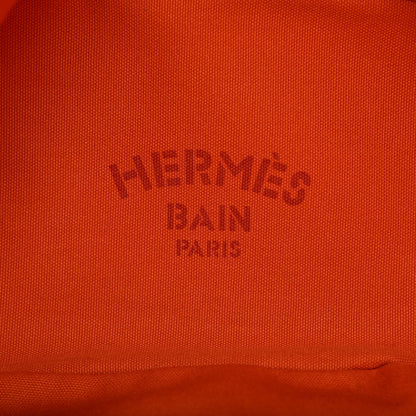 Hermes Canvas Beach Tote Orange 6 of 10