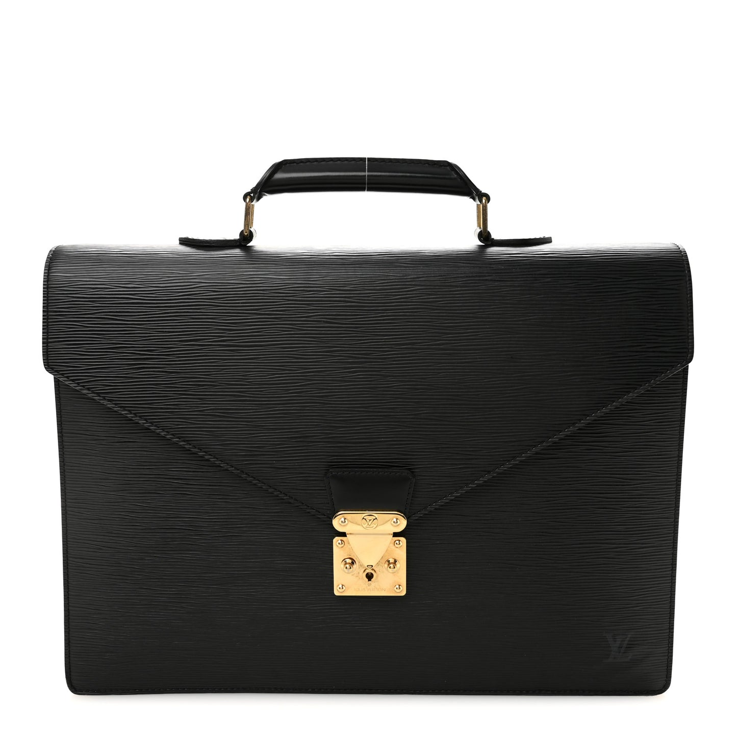 Epi Serviette Fermoir Briefcase Black