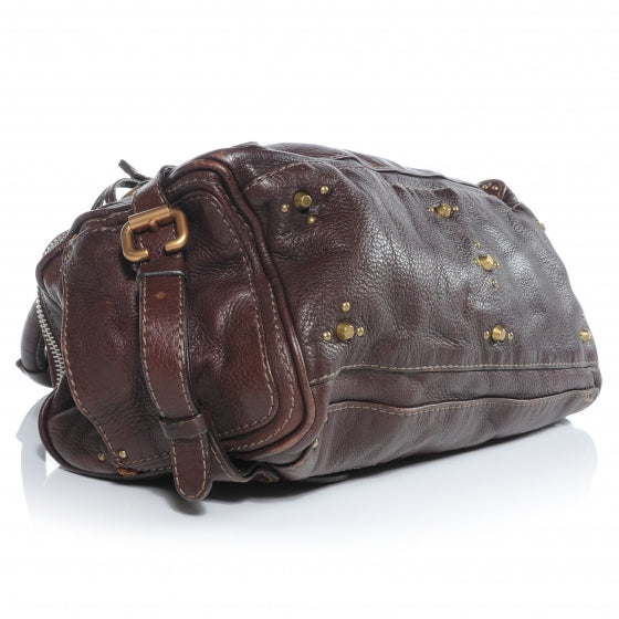 Leather Paddington Satchel Chocolate