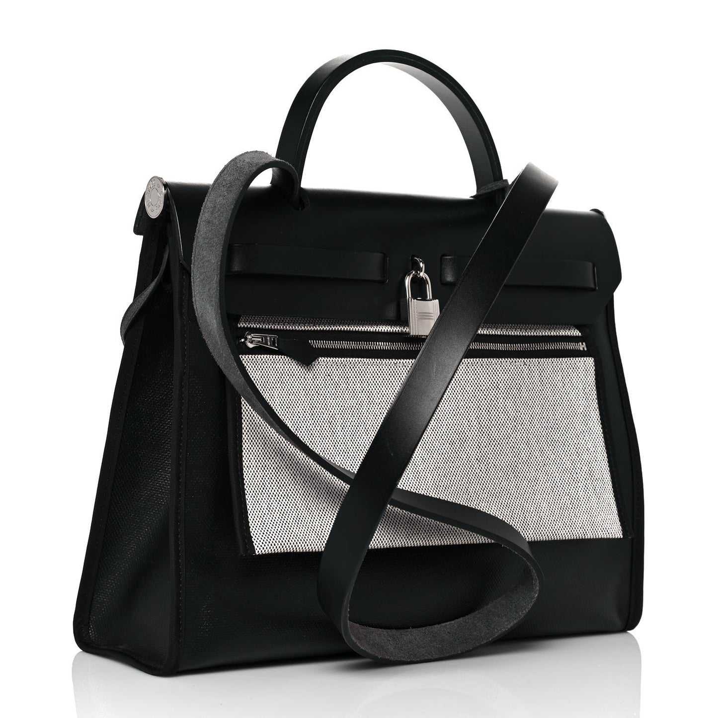 Toile H Berline Vache Hunter Herbag Zip PM 31 Black Ecru