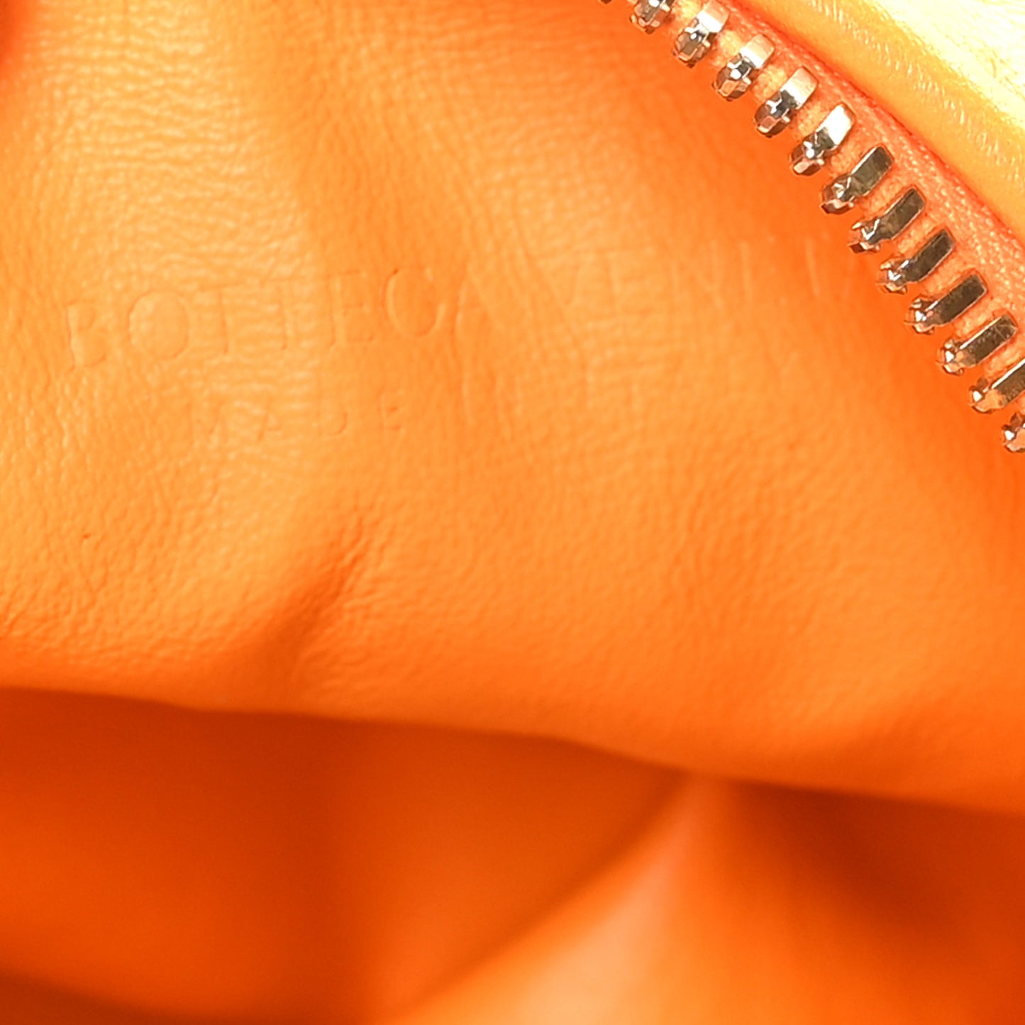 Nappa Intrecciato Mini Jodie Tangerine