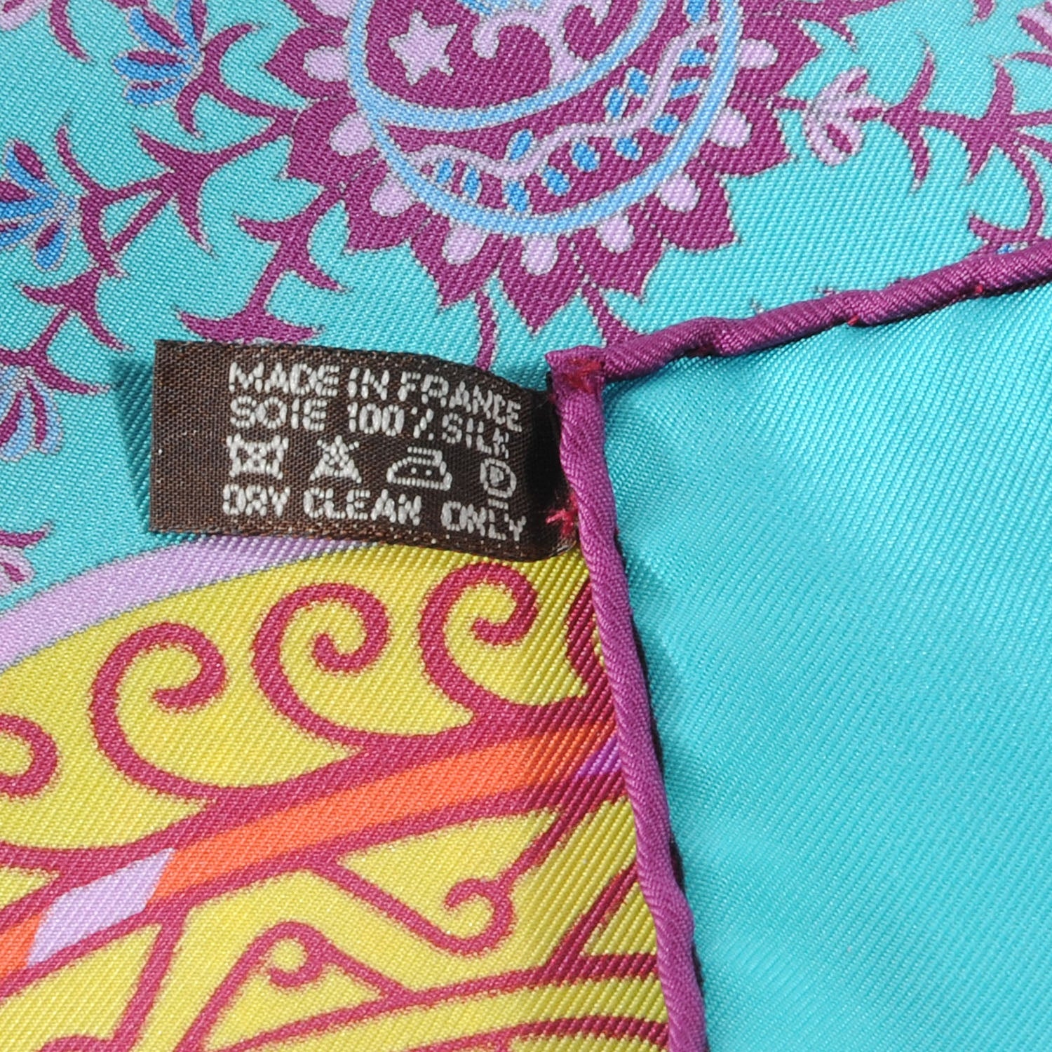 Hermes Silk Le Arbre De Vie Scarf 90 Turquoise 5 of 7