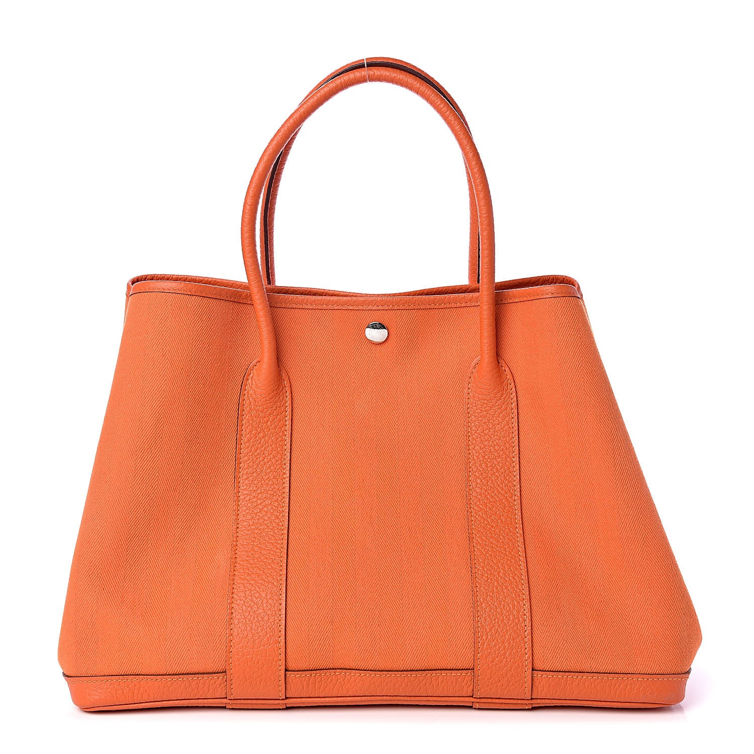 Hermes Toile Negonda Garden Party Tote 36 MM Orange 1 of 12