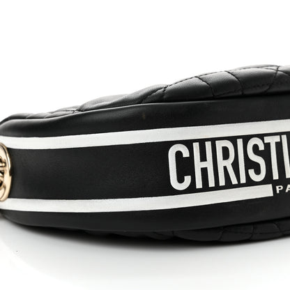 Christian Dior Lambskin Cannage Small Dior Vibe Hobo Bag Black 9 of 11