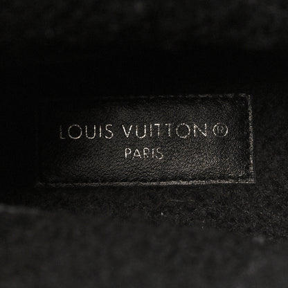 Louis Vuitton Suede Calfskin Shearling Snowdrop Flat Ankle Boot 40 Black 8 of 8