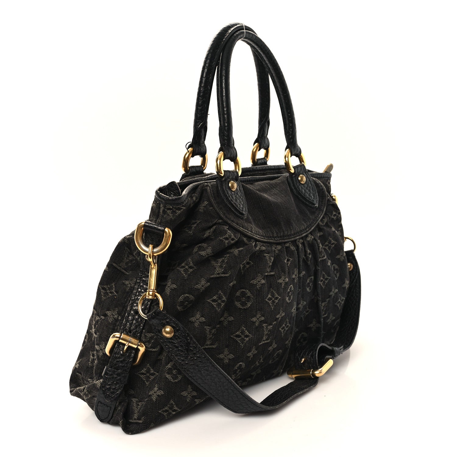 Louis Vuitton Denim Neo Cabby MM Black 3 of 13
