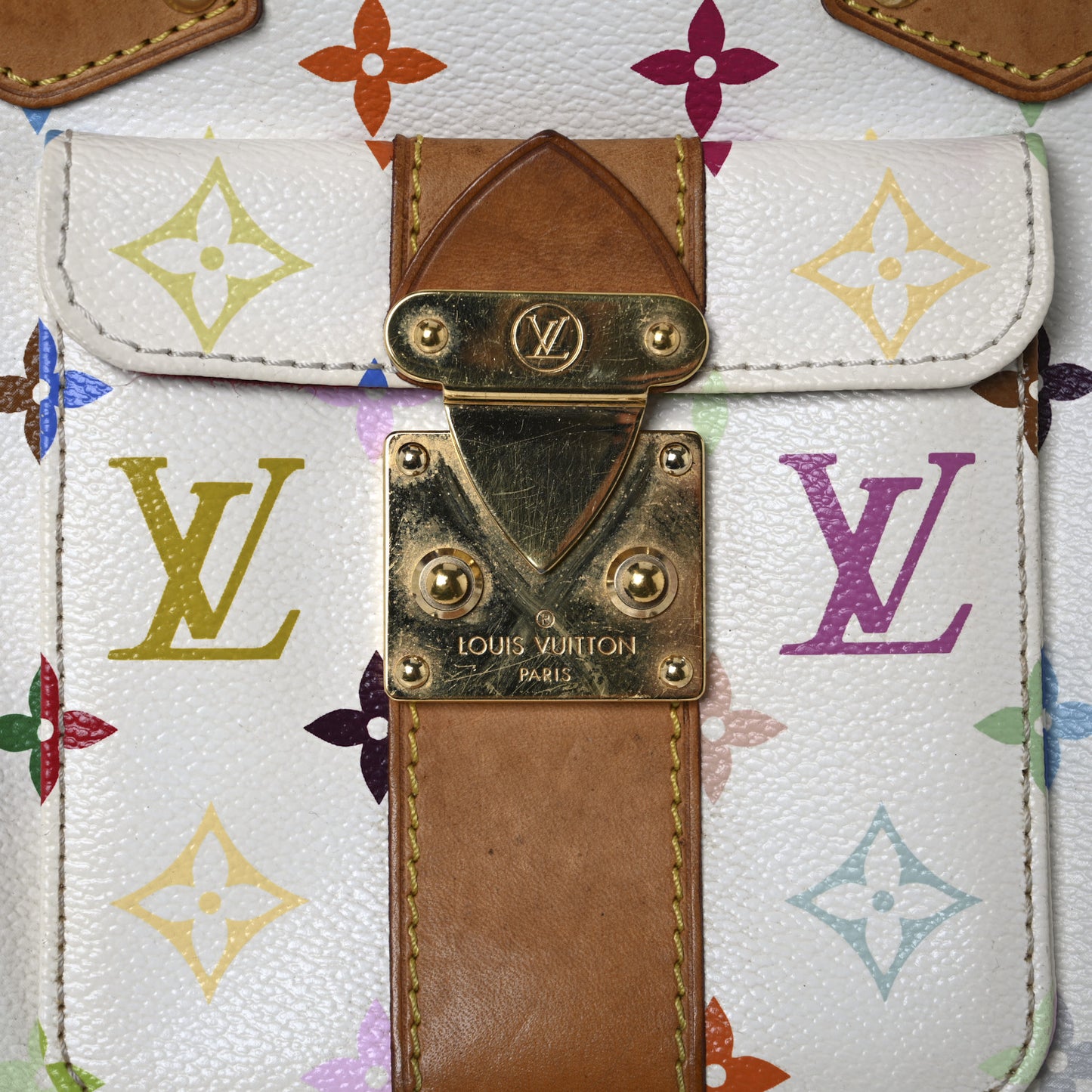 Monogram Multicolor Speedy 30 White