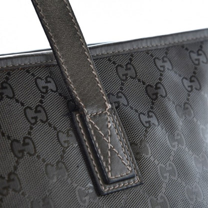 Gucci Imprime Monogram Medium Zippered Shopping Tote Pewter 8 of 12