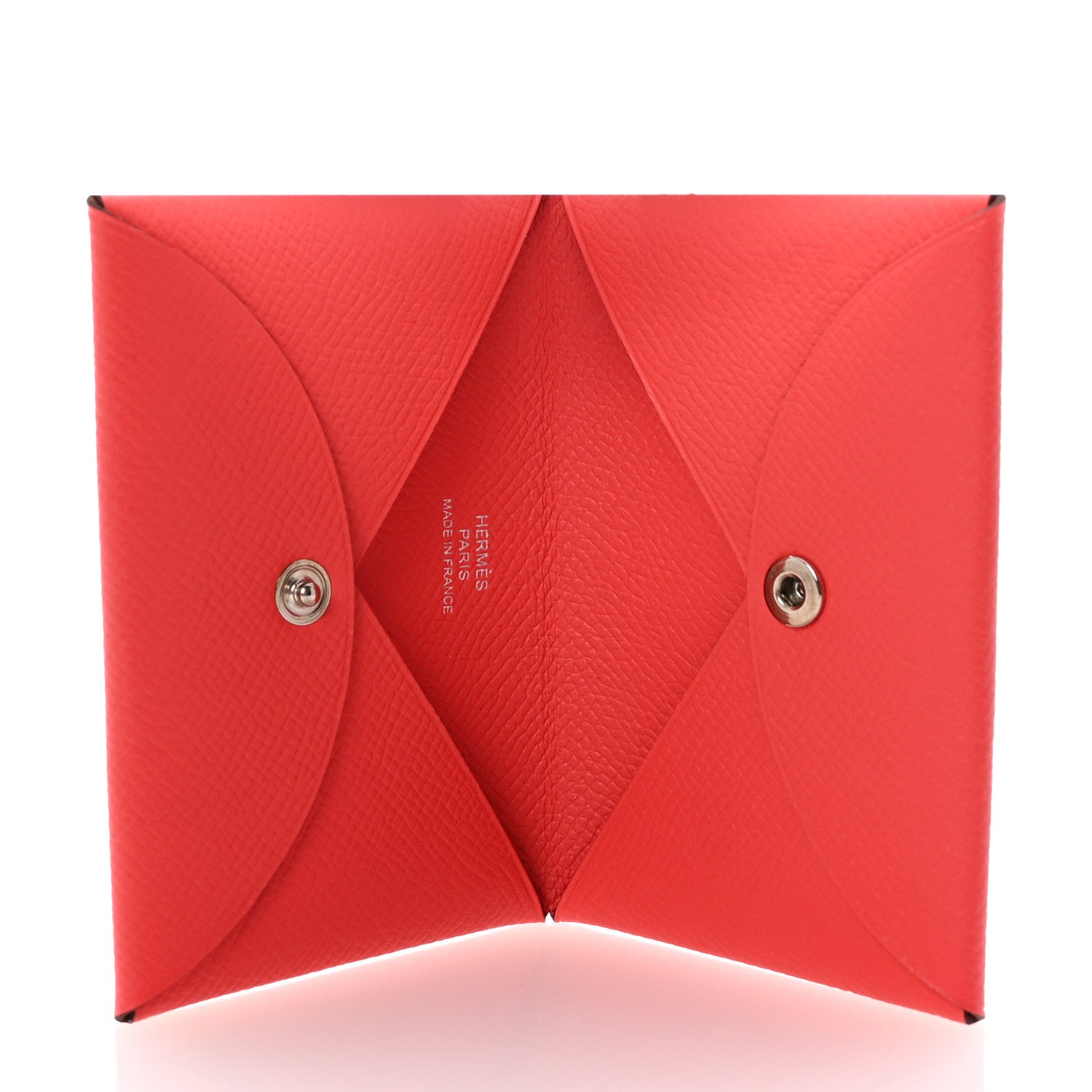 Hermes Epsom Calvi Card Case Rose Azalee 5 of 7