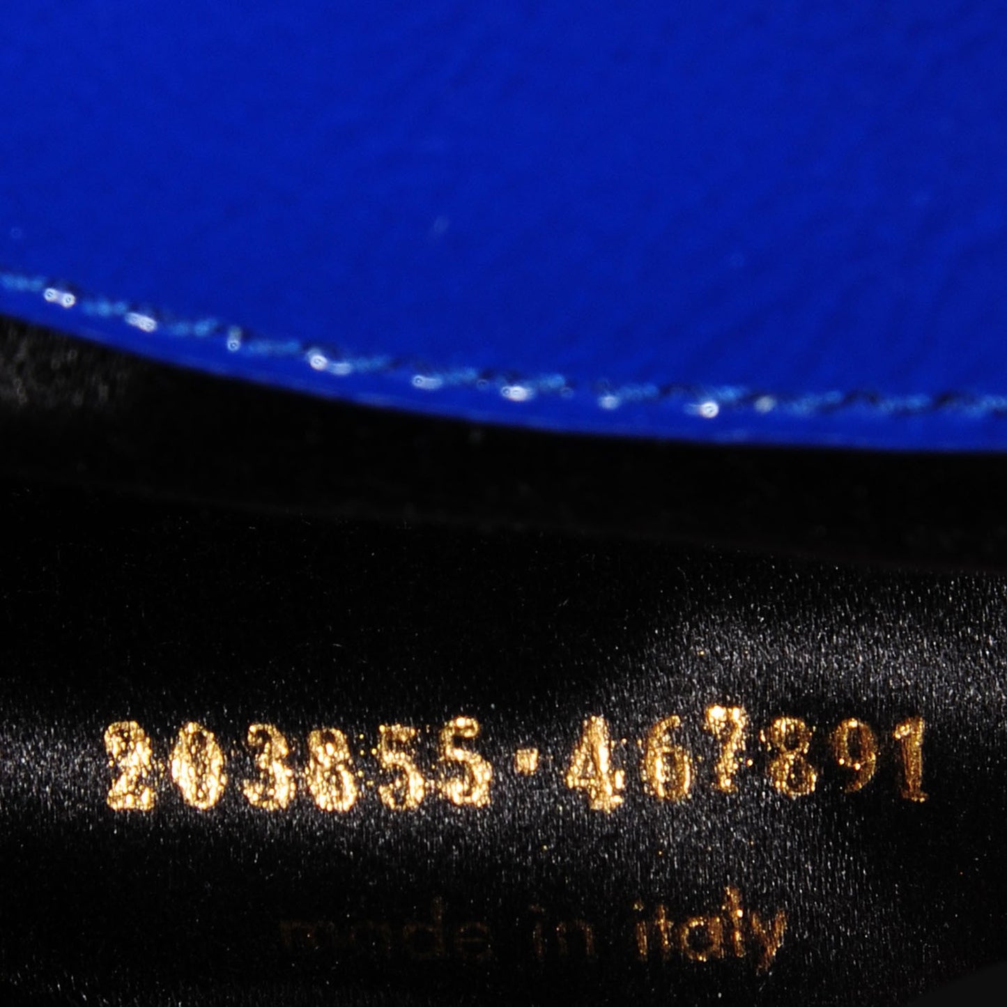 Textured Patent Large Belle De Jour Clutch Royal Blue