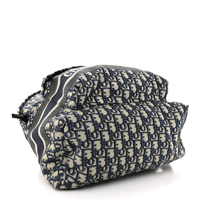Christian Dior Oblique Diortravel Backpack Blue 4 of 14