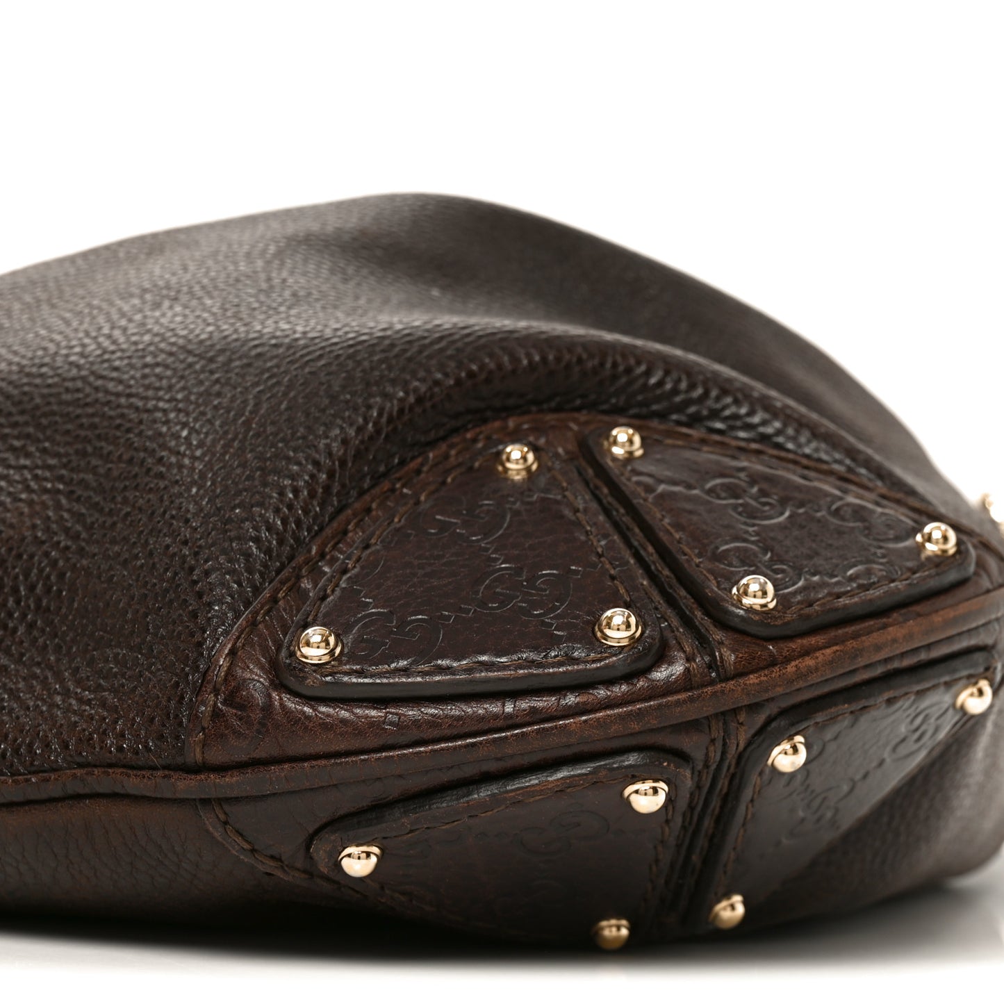 Calfskin Guccissima Large Indy Top Handle Hobo Brown