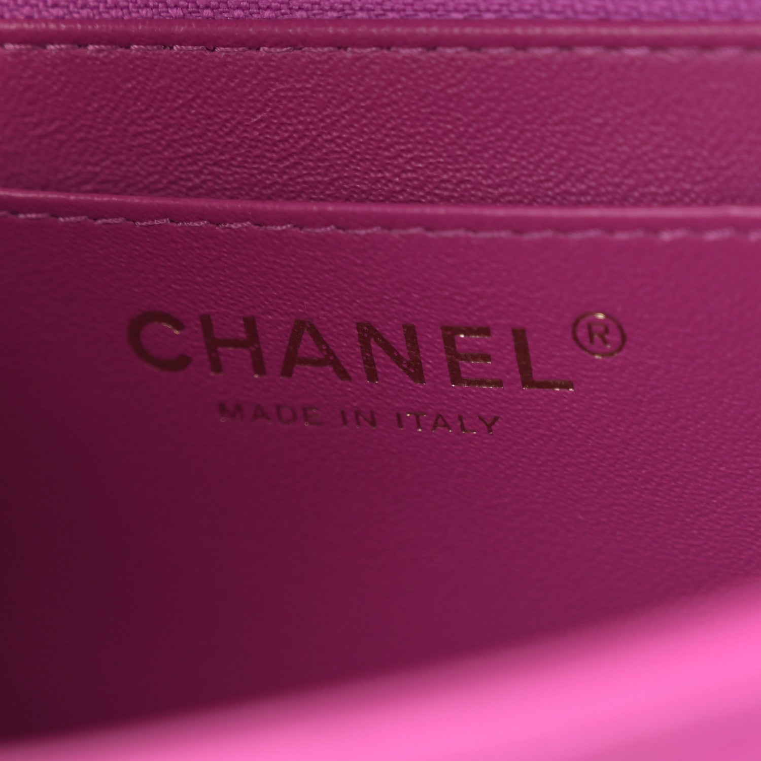 Chanel Lambskin Quilted Mini Square Flap Purple 6 of 11