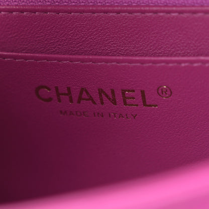 Chanel Lambskin Quilted Mini Square Flap Purple 6 of 11
