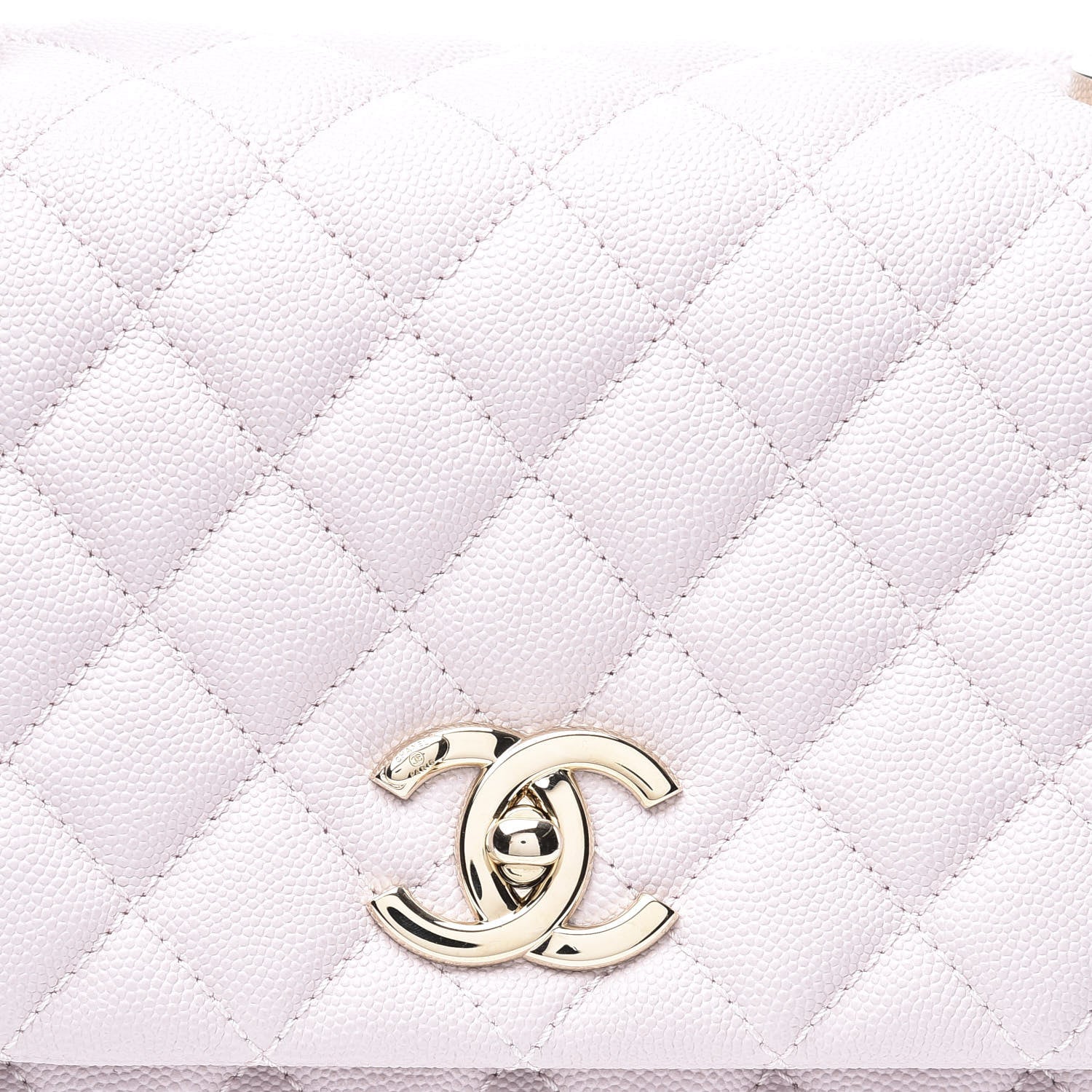Chanel Caviar Quilted Small Coco Handle Flap Lilas Lilac 10 of 12