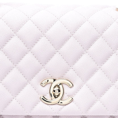 Chanel Caviar Quilted Small Coco Handle Flap Lilas Lilac 10 of 12