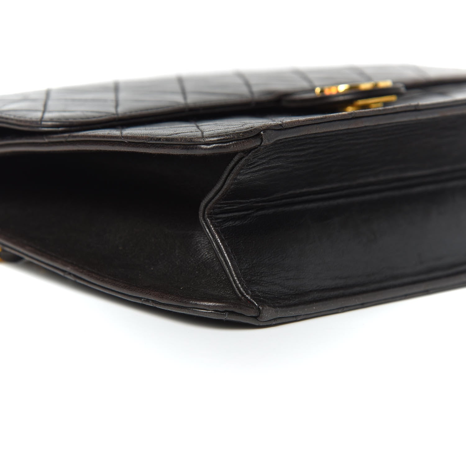 Chanel Lambskin Quilted Medium Single Flap Black 10 of 16