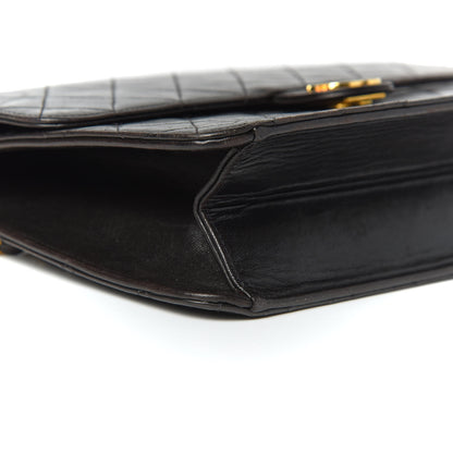Chanel Lambskin Quilted Medium Single Flap Black 10 of 16