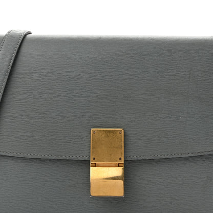 Celine Liege Calfskin Medium Classic Box Flap Bag Storm 8 of 13