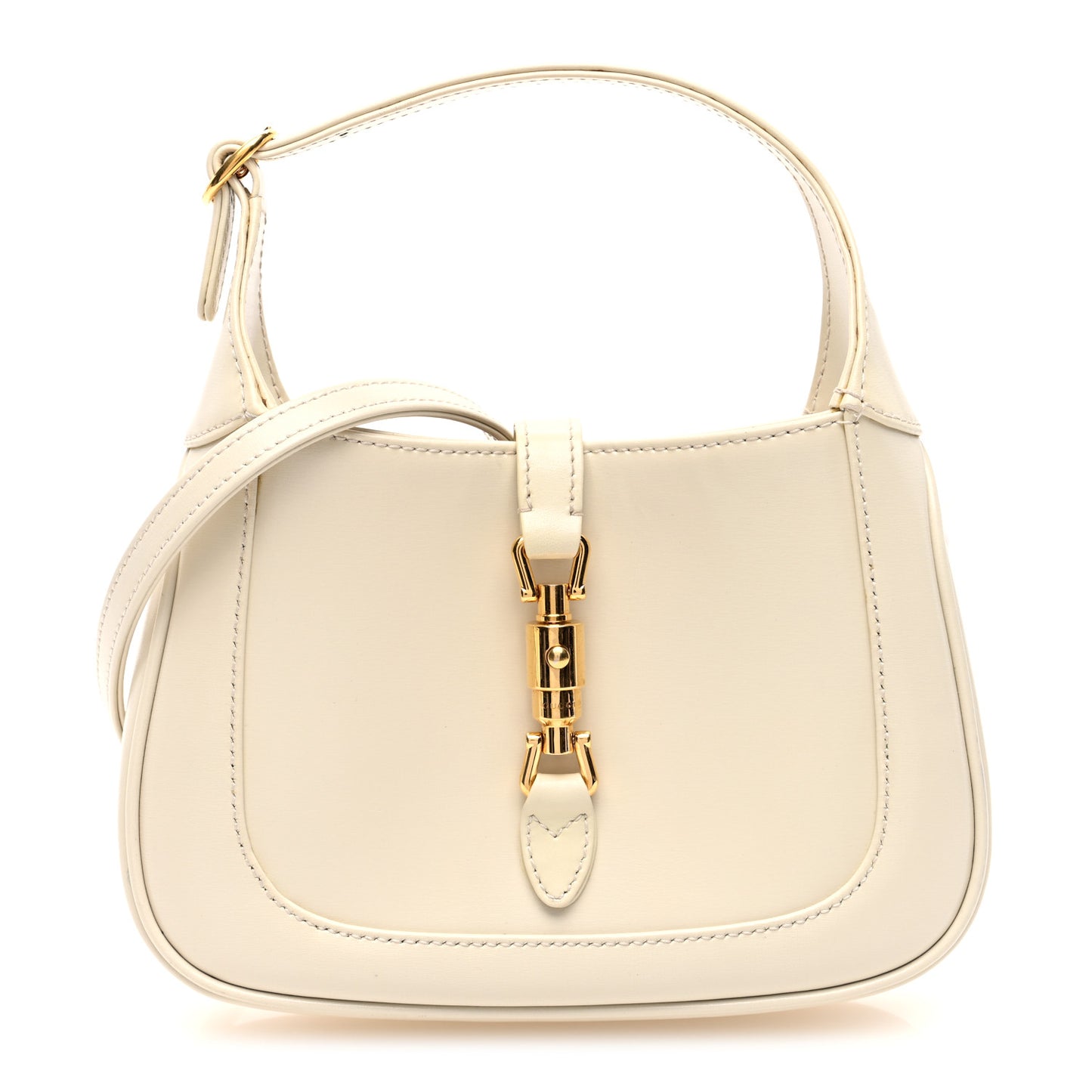 Boarded Dyana Lux Calfskin Mini Jackie 1961 Hobo Mystic White
