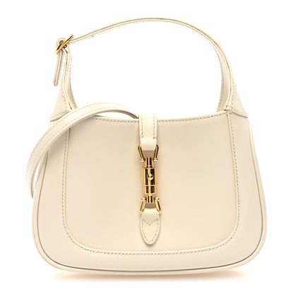 Gucci Boarded Dyana Lux Calfskin Mini Jackie 1961 Hobo Mystic White 1 of 10
