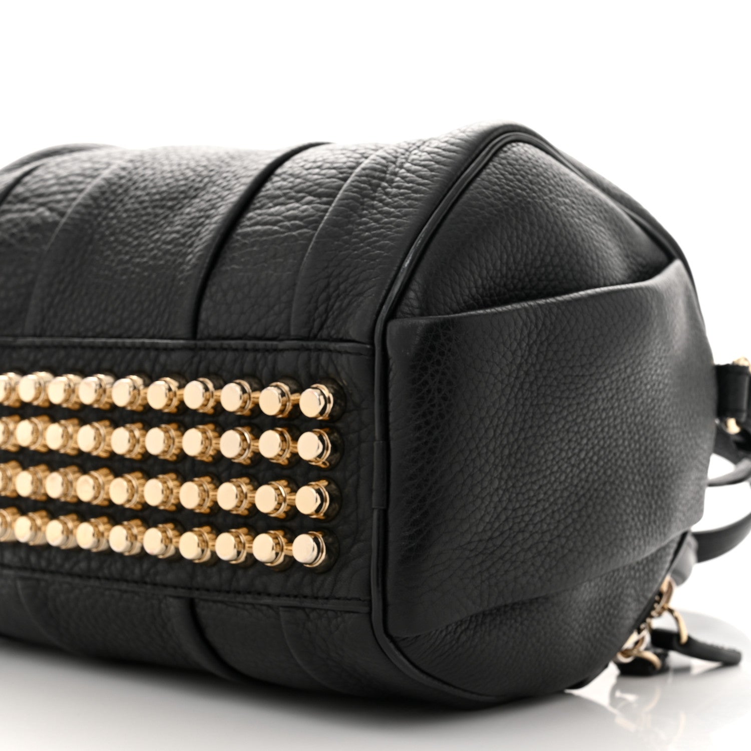 Alexander Wang Pebbled Lambskin Mini Rockie Black Gold Hardware 9 of 10