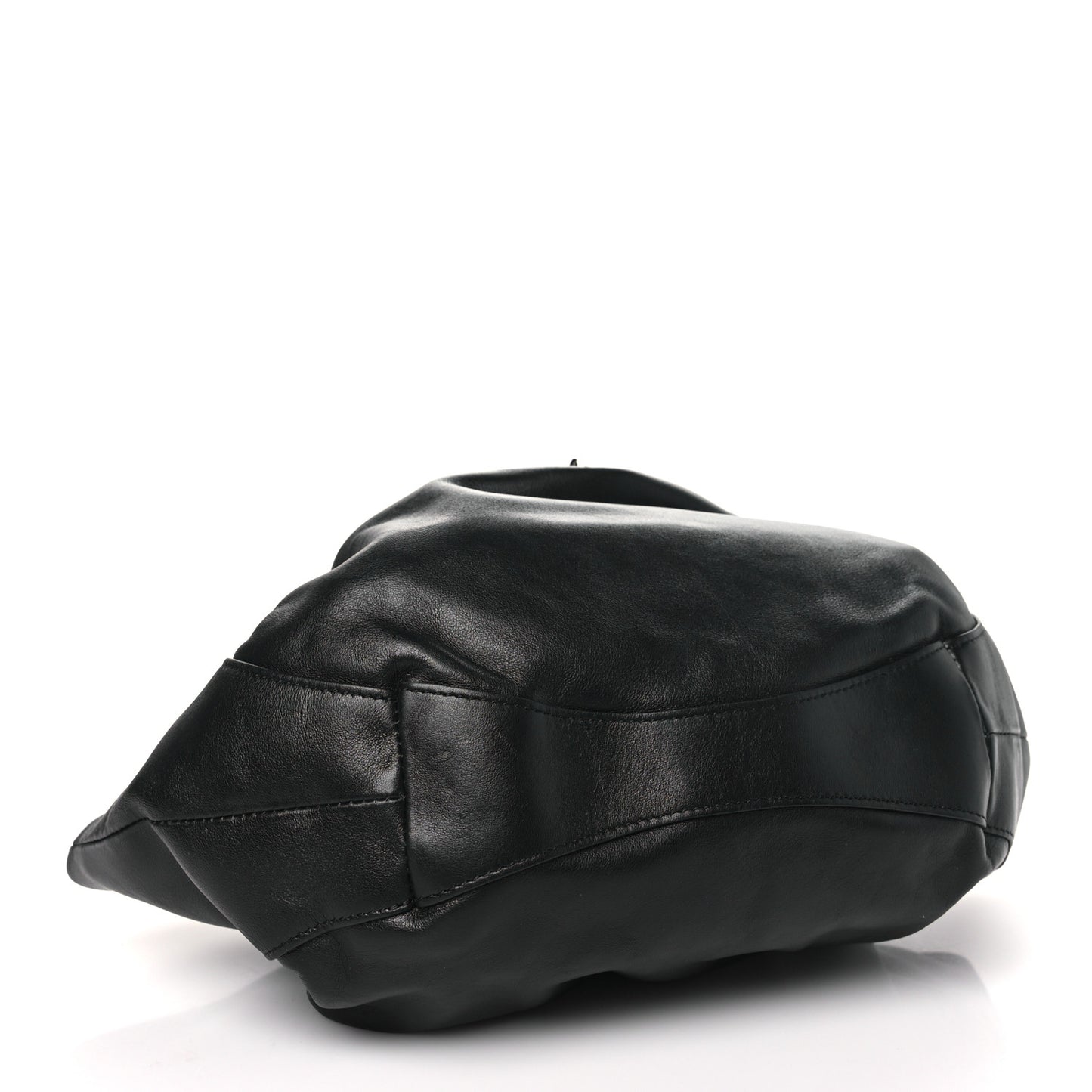 Calfskin Kenny Shoulder Bag Black