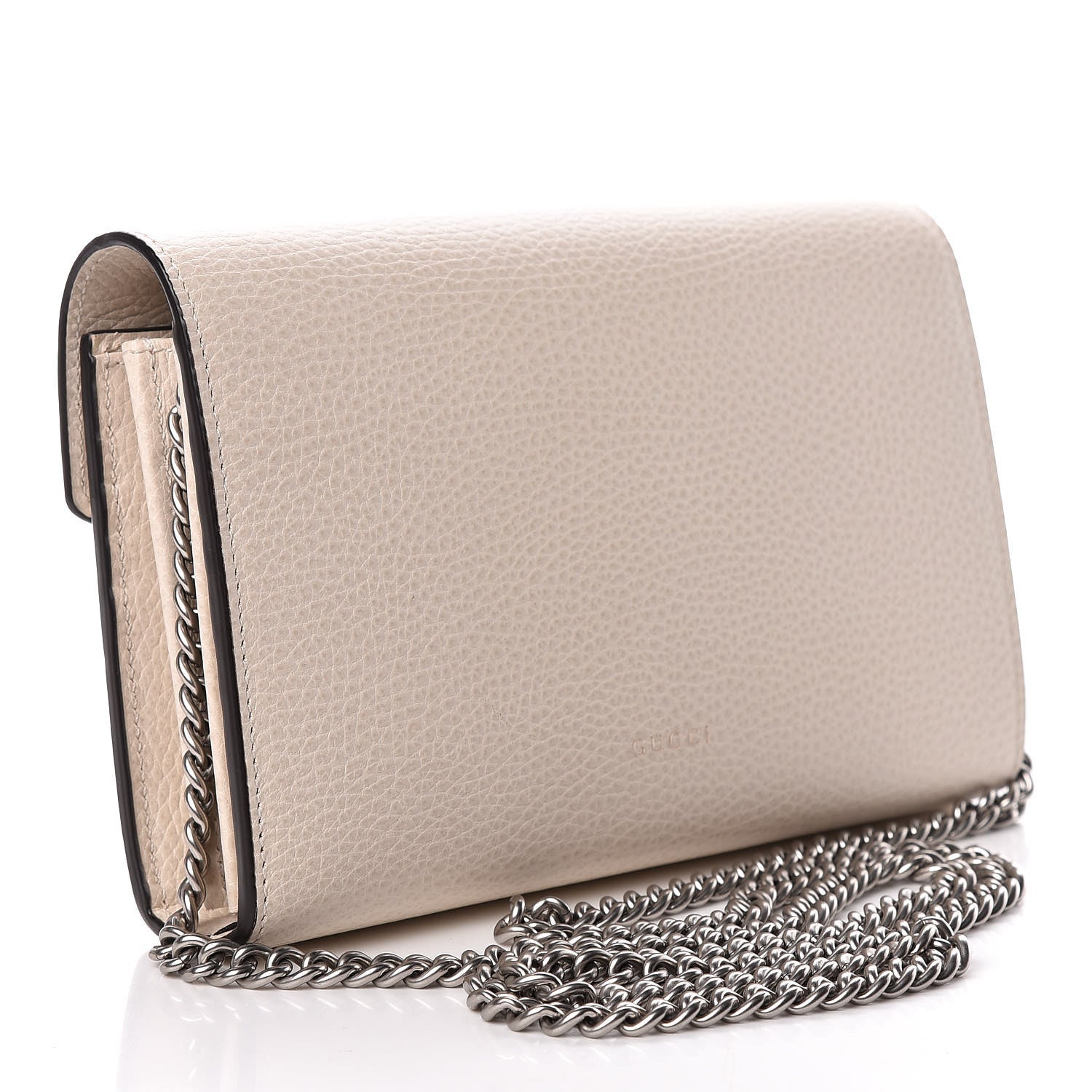 Gucci Dollar Calfskin Mini Dionysus Chain Wallet Mystic White 3 of 11