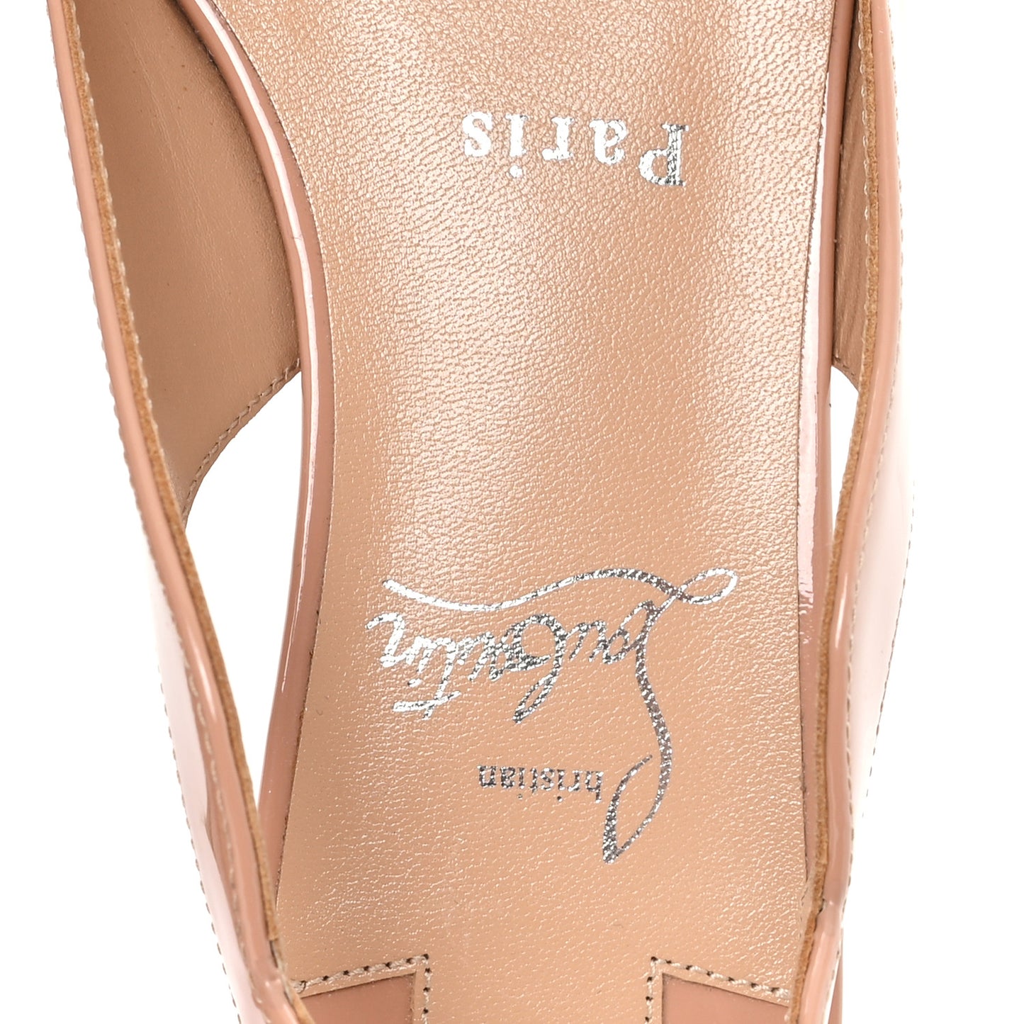 Patent Hot Chickita Slingback Flats 35.5 Nude