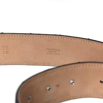 Chanel Aged Calfskin Quilted Reissue Belt 75 30 Black 11 of 11