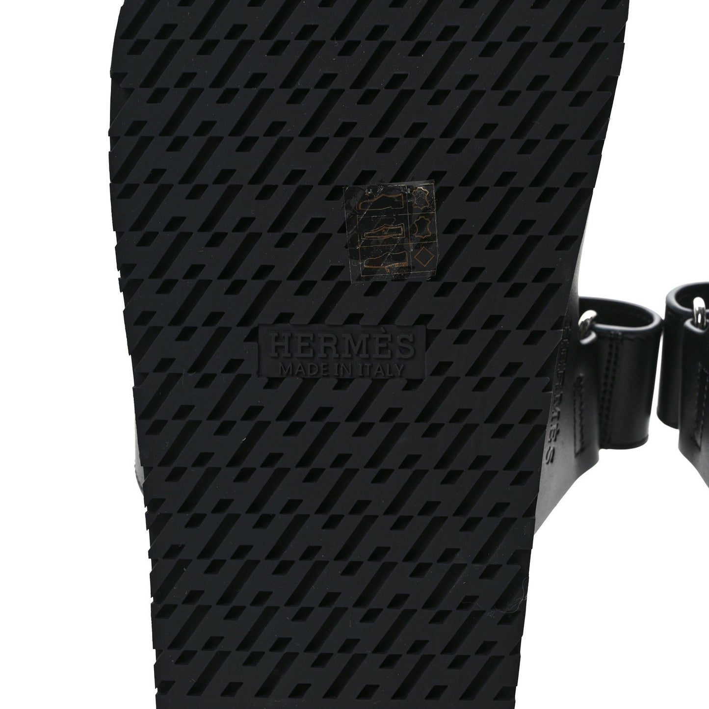 Calfskin Womens Chypre Sandals 39.5 Black