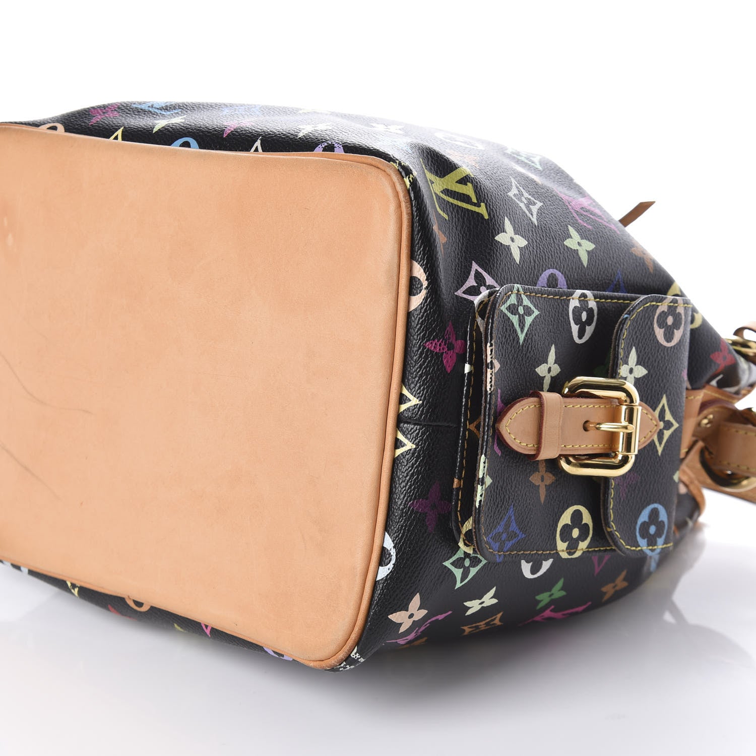 Louis Vuitton Monogram Multicolor Petit Noe Black 9 of 9