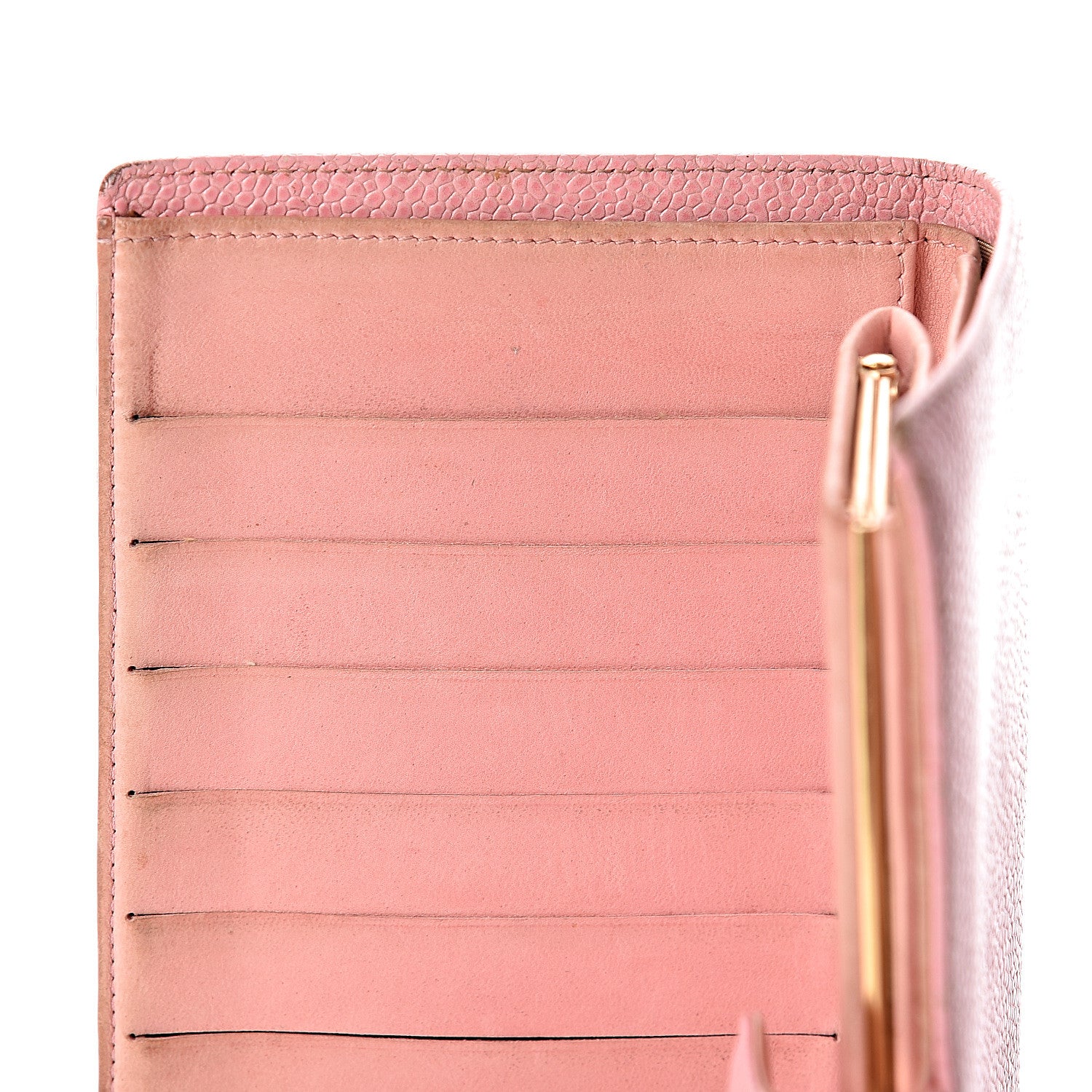 Chanel Caviar Timeless CC French Wallet Pink 13 of 16