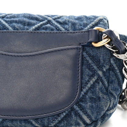 Chanel Denim Quilted Chanel 19 Belt Bag Blue 13 of 15
