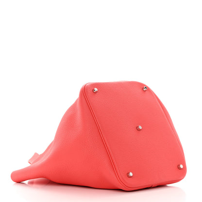 Hermes Taurillon Clemence Picotin Lock 26 GM Bougainvillea 4 of 12
