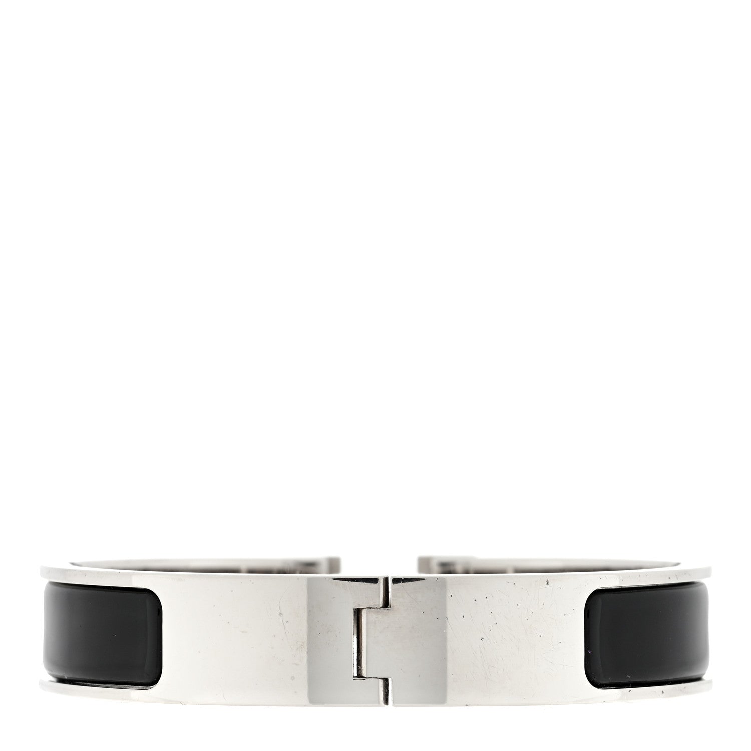 Hermes Enamel Narrow Clic Clac H Bracelet GM Black 2 of 3