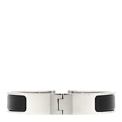 Hermes Enamel Narrow Clic Clac H Bracelet GM Black 2 of 3