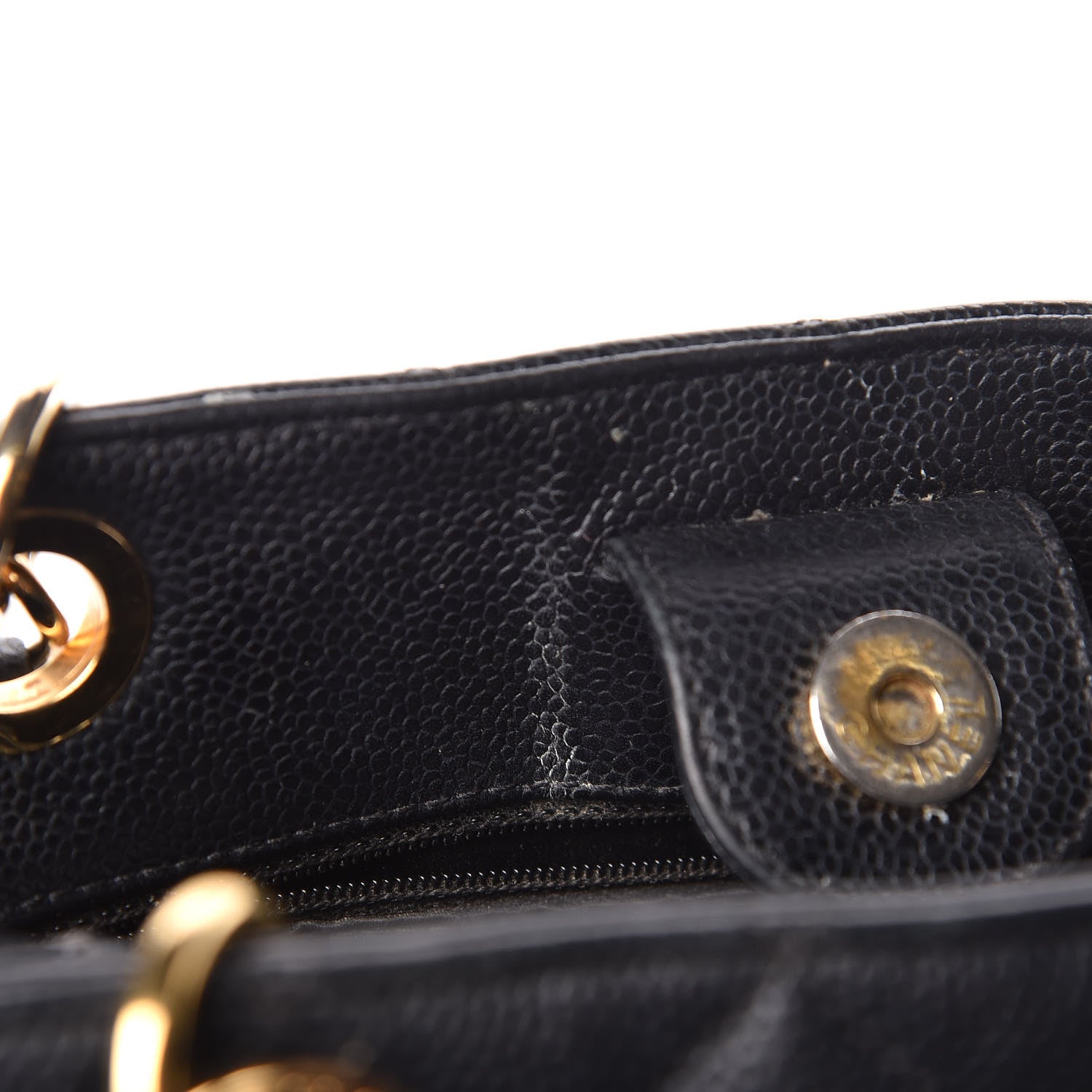 Chanel Caviar Quilted Petit Shopping Tote PST Black 8 of 10