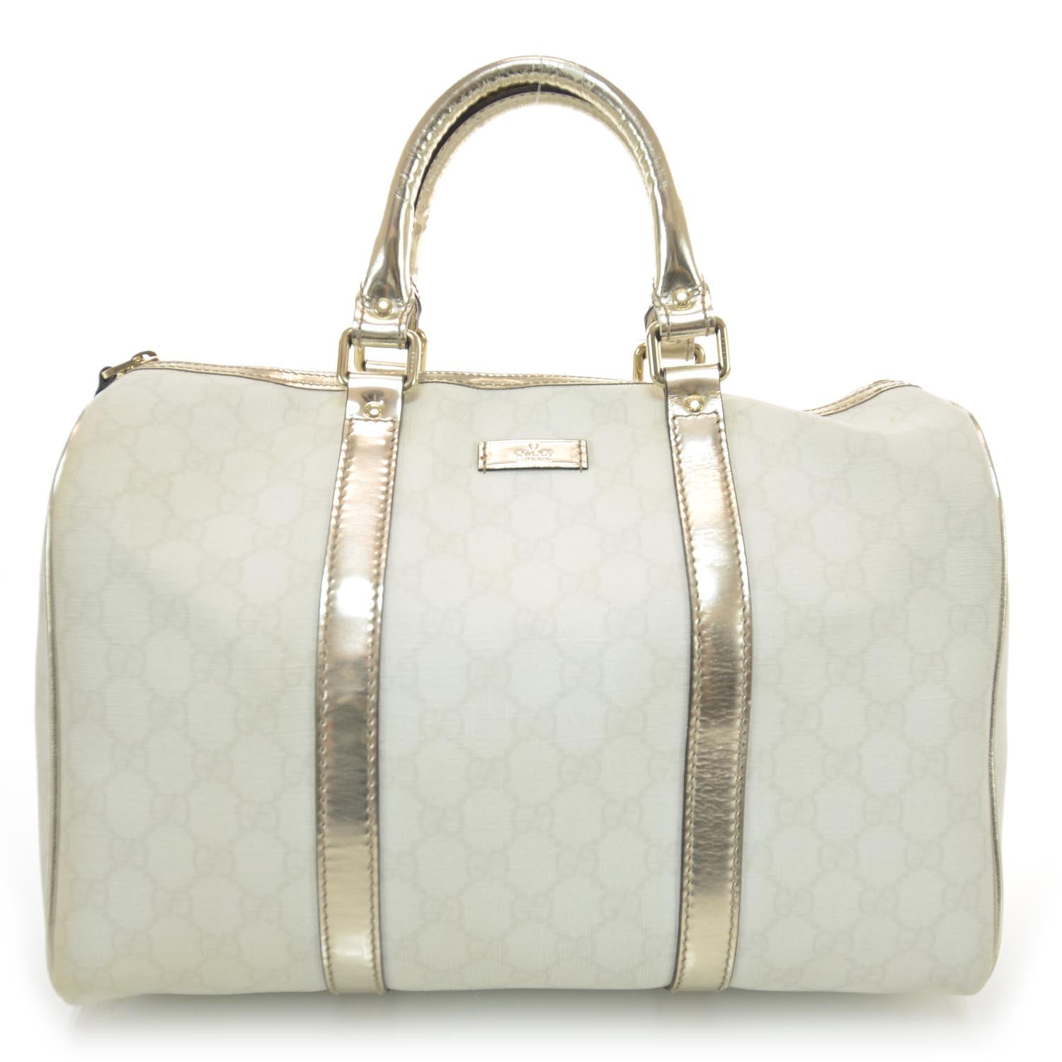 Gucci Monogram Medium Joy Boston Metallic 1 of 9