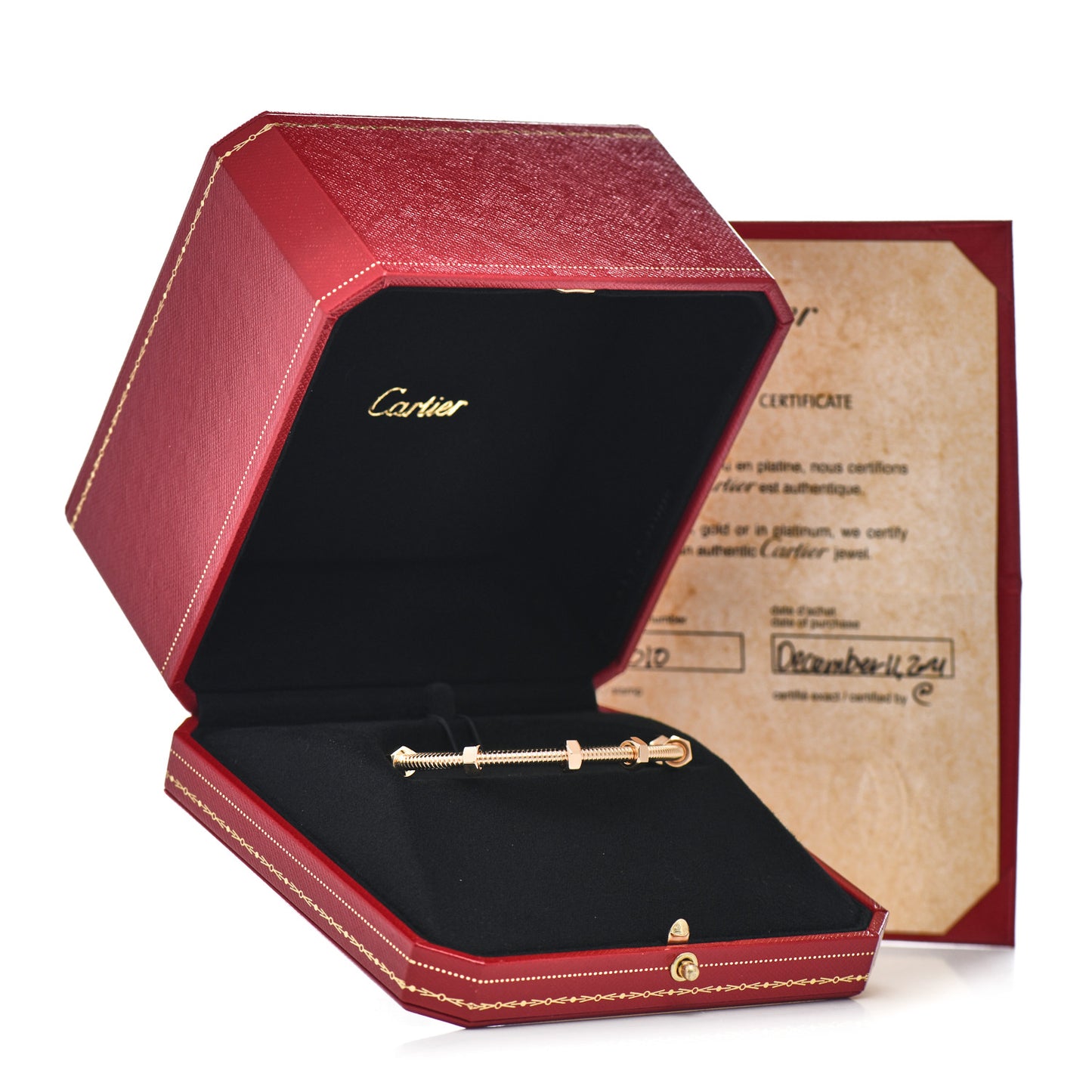 18K Pink Gold Ecrou de Cartier Bracelet 18