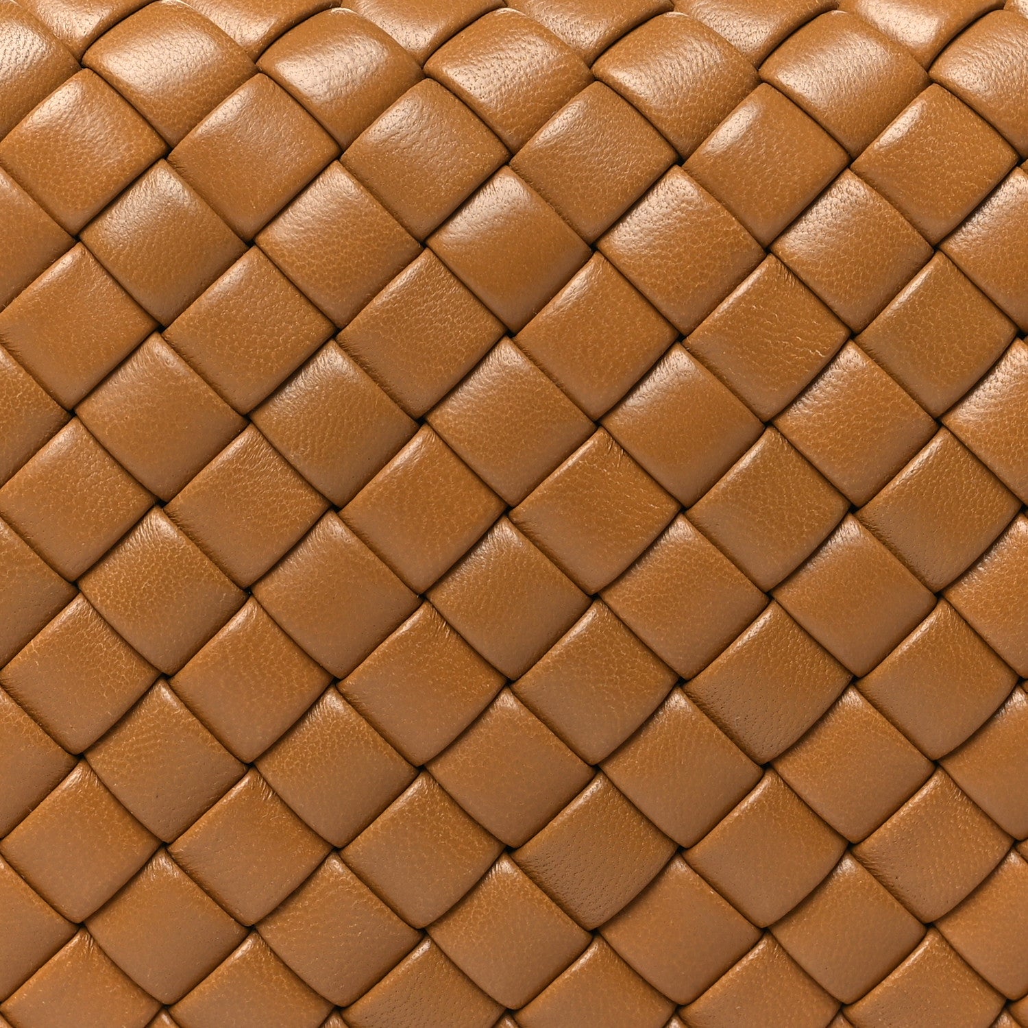Bottega Veneta Calfskin Intrecciato Knot On Strap Camel 7 of 9