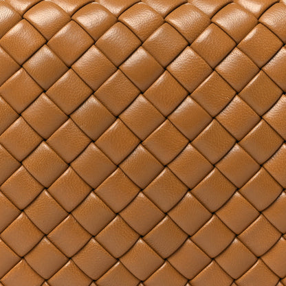 Bottega Veneta Calfskin Intrecciato Knot On Strap Camel 7 of 9